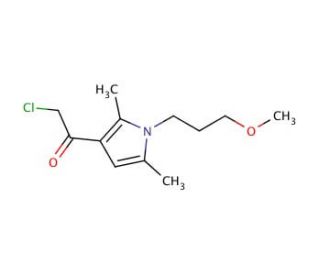2-chloro-1-[1-(3-methoxypropyl)-2,5-dimethyl-1H-pyrrol-3-yl]ethanone - chemical structure image