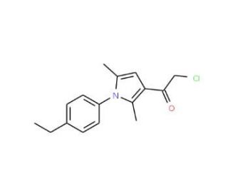 2-chloro-1-[1-(4-ethylphenyl)-2,5-dimethyl-1H-pyrrol-3-yl]ethanone - chemical structure image