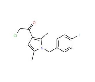 2-chloro-1-[1-(4-fluorobenzyl)-2,5-dimethyl-1H-pyrrol-3-yl]ethanone - chemical structure image