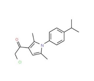 2-chloro-1-[1-(4-isopropylphenyl)-2,5-dimethyl-1H-pyrrol-3-yl]ethanone - chemical structure image