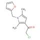 2-Chloro-1-(1-furan-2-ylmethyl-2,5-dimethyl-1H-pyrrol-3-yl)-ethanone - chemical structure image
