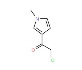 2-chloro-1-(1-methyl-1H-pyrrol-3-yl)ethanone (CAS 126624-55-3) - chemical structure image