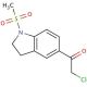 2-chloro-1-[1-(methylsulfonyl)-2,3-dihydro-1H-indol-5-yl]ethanone - chemical structure image