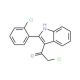 2-chloro-1-[2-(2-chlorophenyl)-1H-indol-3-yl]ethanone - chemical structure image