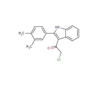 2-chloro-1-[2-(3,4-dimethylphenyl)-1H-indol-3-yl]ethanone - chemical structure image