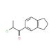 2-chloro-1-(2,3-dihydro-1H-inden-5-yl)propan-1-one - chemical structure image