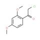 2-Chloro-1-(2,4-dimethoxy-phenyl)-ethanone (CAS 4783-90-8) - chemical structure image