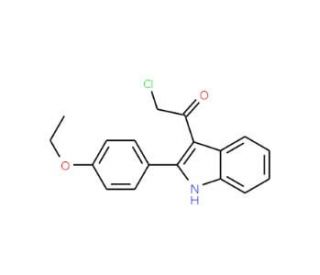 2-chloro-1-[2-(4-ethoxyphenyl)-1H-indol-3-yl]ethanone - chemical structure image