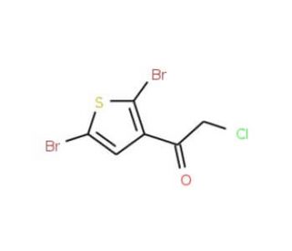 2-chloro-1-(2,5-dibromothien-3-yl)ethanone (CAS 69746-86-7) - chemical structure image
