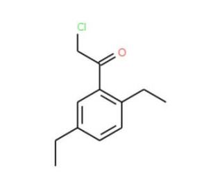 2-chloro-1-(2,5-diethylphenyl)ethanone - chemical structure image