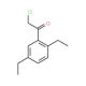 2-chloro-1-(2,5-diethylphenyl)ethanone - chemical structure image