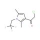 2-chloro-1-[2,5-dimethyl-1-(2,2,2-trifluoroethyl)-1H-pyrrol-3-yl]ethanone - chemical structure image
