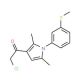 2-chloro-1-{2,5-dimethyl-1-[3-(methylthio)phenyl]-1H-pyrrol-3-yl}ethanone - chemical structure image