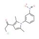 2-chloro-1-[2,5-dimethyl-1-(3-nitrophenyl)-1H-pyrrol-3-yl]ethanone - chemical structure image