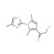 2-chloro-1-[2,5-dimethyl-1-(4-methyl-1,3-thiazol-2-yl)-1H-pyrrol-3-yl]ethanone - chemical structure image