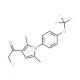 2-chloro-1-{2,5-dimethyl-1-[4-(trifluoromethoxy)phenyl]-1H-pyrrol-3-yl}ethanone - chemical structure image