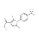 2-chloro-1-{2,5-dimethyl-1-[4-(trifluoromethyl)phenyl]-1H-pyrrol-3-yl}ethanone - chemical structure image