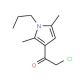 2-chloro-1-(2,5-dimethyl-1-propyl-1H-pyrrol-3-yl)ethanone - chemical structure image