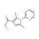 2-chloro-1-(2,5-dimethyl-1-pyridin-2-yl-1H-pyrrol-3-yl)ethanone - chemical structure image
