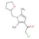 2-chloro-1-[2,5-dimethyl-1-(tetrahydrofuran-2-ylmethyl)-1H-pyrrol-3-yl]ethanone - chemical structure image
