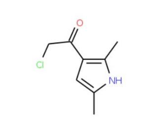 2-chloro-1-(2,5-dimethyl-1H-pyrrol-3-yl)ethanone (CAS 19597-16-1) - chemical structure image