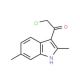 2-Chloro-1-(2,6-dimethyl-1H-indol-3-yl)ethanone (CAS 842971-79-3) - chemical structure image