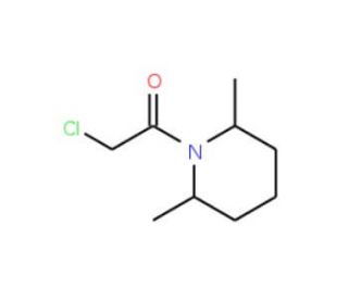 2-Chloro-1-(2,6-dimethyl-piperidin-1-yl)-ethanone (CAS 33681-23-1) - chemical structure image