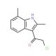 2-Chloro-1-(2,7-dimethyl-1H-indol-3-yl)ethanone (CAS 1134334-67-0) - chemical structure image