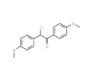 2-Chloro-1,2-bis-(4-methoxy-phenyl)-ethanone (CAS 71193-36-7) - chemical structure image