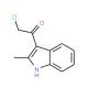 2-Chloro-1-(2-methyl-1H-indol-3-yl)-ethanone (CAS 38693-08-2) - chemical structure image