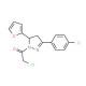 2-Chloro-1-[3-(4-chloro-phenyl)-5-furan-2-yl-4,5-dihydro-pyrazol-1-yl]-ethanone - chemical structure image