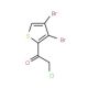 2-Chloro-1-(3,4-dibromo-2-thienyl)-1-ethanone - chemical structure image