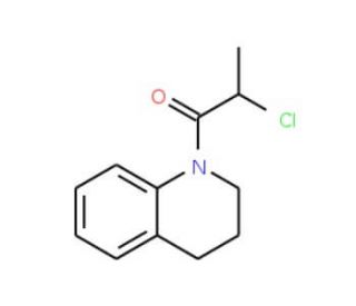 2-Chloro-1-(3,4-dihydro-2H-quinolin-1-yl)-propan-1-one (CAS 91494-43-8) - chemical structure image