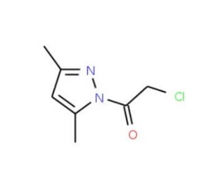 2-Chloro-1-(3,5-dimethyl-pyrazol-1-yl)-ethanone (CAS 36140-55-3) - chemical structure image