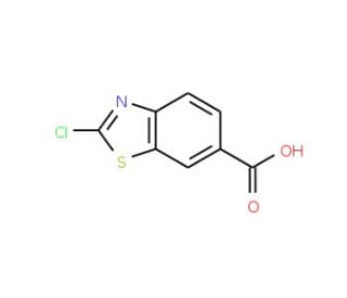 2-Chloro-1,3-benzothiazole-6-carboxylic acid (CAS 3855-95-6) - chemical structure image