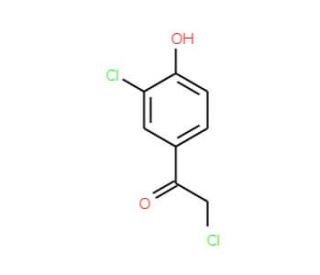 2-chloro-1-(3-chloro-4-hydroxyphenyl)ethanone - chemical structure image