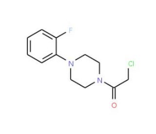 2-Chloro-1-[4-(2-fluoro-phenyl)-piperazin-1-yl]-ethanone - chemical structure image