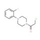 2-Chloro-1-[4-(2-fluoro-phenyl)-piperazin-1-yl]-ethanone - chemical structure image