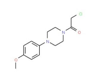 2-Chloro-1-[4-(4-methoxy-phenyl)-piperazin-1-yl]-ethanone - chemical structure image