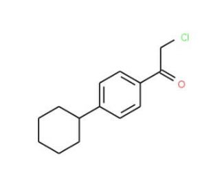 2-Chloro-1-(4-cyclohexyl-phenyl)-ethanone (CAS 72825-30-0) - chemical structure image