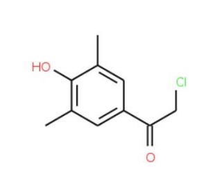 2-Chloro-1-(4-hydroxy-3,5-dimethylphenyl)-1-ethanone (CAS 40943-25-7) - chemical structure image