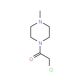 2-Chloro-1-(4-methyl-piperazin-1-yl)-ethanone (CAS 40340-73-6) - chemical structure image