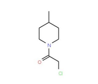 2-Chloro-1-(4-methyl-piperidin-1-yl)-ethanone (CAS 4593-20-8) - chemical structure image