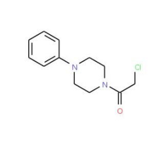 2-Chloro-1-(4-phenylpiperazino)-1-ethanone (CAS 14761-39-8) - chemical structure image