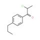 2-Chloro-1-(4-propyl-phenyl)-propan-1-one (CAS 132560-67-9) - chemical structure image