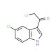 2-Chloro-1-(5-chloro-1H-indol-3-yl)ethanone (CAS 38693-11-7) - chemical structure image