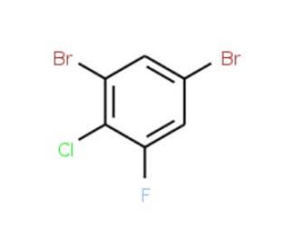 2-Chloro-1,5-dibromo-3-fluorobenzene (CAS 202925-04-0) - chemical structure image