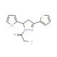 2-Chloro-1-(5-furan-2-yl-3-thiophen-2-yl-4,5-dihydro-pyrazol-1-yl)-ethanone - chemical structure image