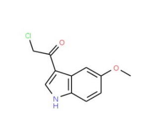 2-Chloro-1-(5-methoxy-1H-indol-3-yl)-ethanone (CAS 30030-91-2) - chemical structure image