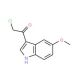 2-Chloro-1-(5-methoxy-1H-indol-3-yl)-ethanone (CAS 30030-91-2) - chemical structure image